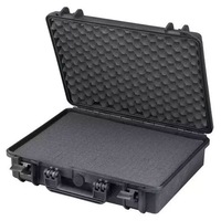 Plastica Panaro MAX465H125S 19.5L IP67 Watertight Equipment Hard Case + Foam in Black