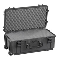 Plastica Panaro MAX520STR 30.2L IP67 Watertight Equipment Trolley Hard Case + Foam in Black