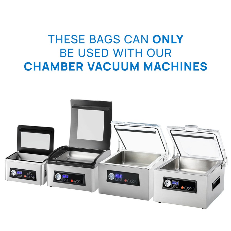 Pro-Line Compostable 420 x 25cm x 35cm Chamber Vacuum Seal Bags Plant Based