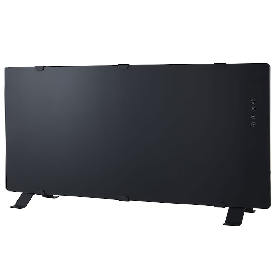 Rinnai 2200W Glass Electric Panel Heater with WiFi Control in Black