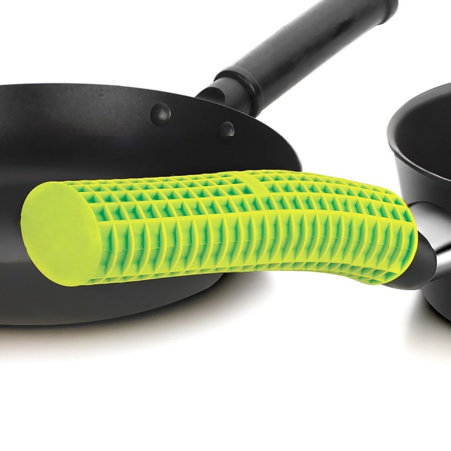 Silicone Zone Soft Cell Silicone Pot Handle Grip / Cover / Sleeve in Green - 5 Pack