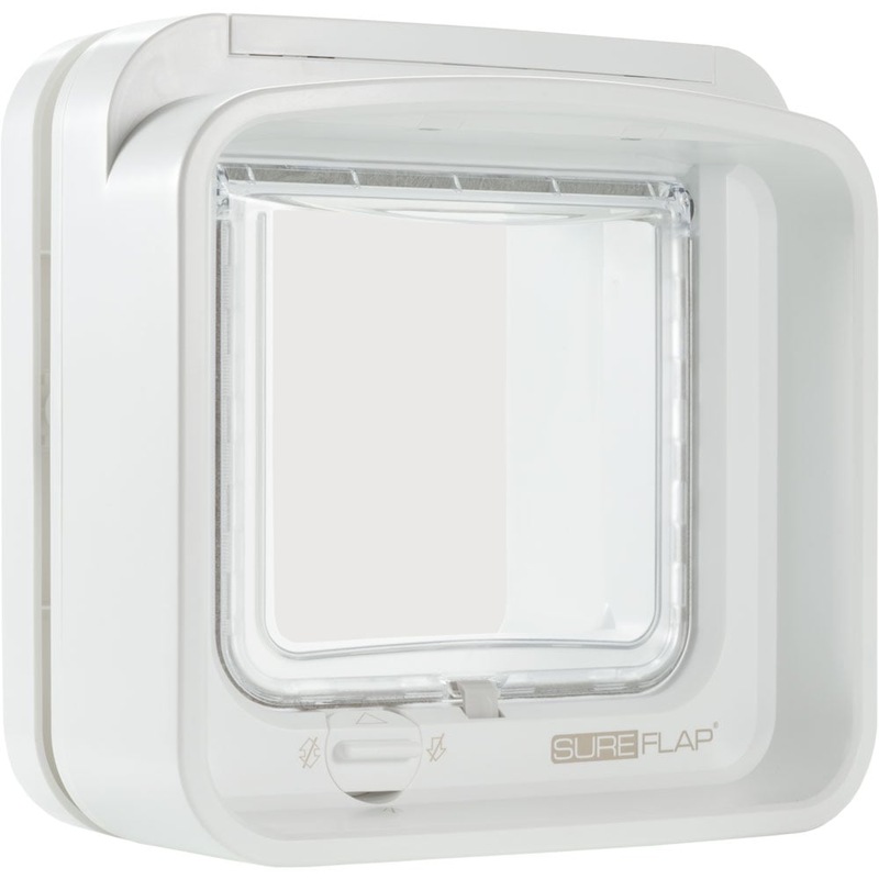 Buy SureFlap Microchip Electronic DualScan Cat Door / Cat Flap in White