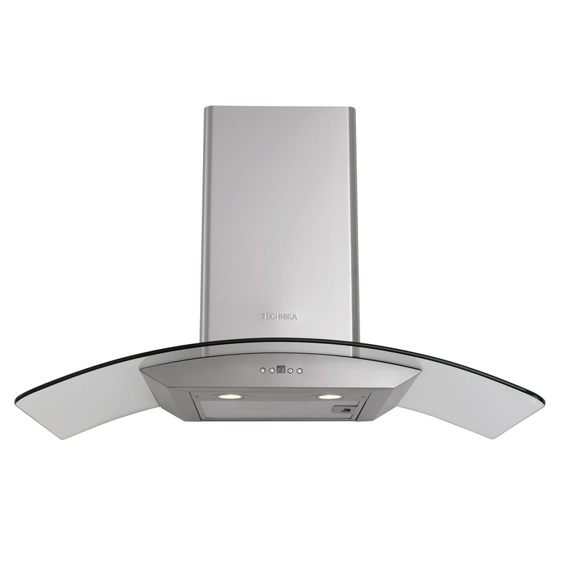 Buy Technika 600mm Stainless Steel & Curved Glass Rangehood - MyDeal