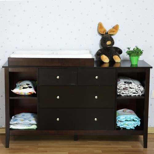 walnut change table