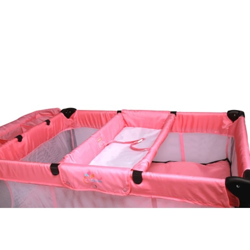 JOY BABY Portable Travel Cot Portacot with Pink MyDeal
