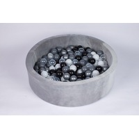 Joy Baby Alexander Grey Round Ball Pit