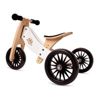Kinderfeets Tiny Tot Plus 2-in-1 Trike Balance Bike - White