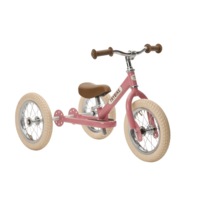 Trybike 2 in 1 Steel Balance Bike and Tricycle - Vintage Pink