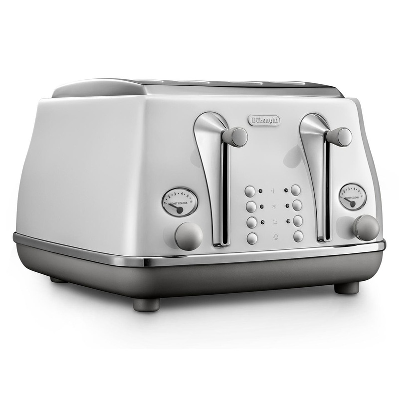 DeLonghi Icona Capitals 4 Slice Toaster Sydney White CTOC4003W