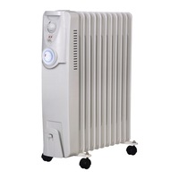 Heller 11 Fin Oil Column Heater with Timer