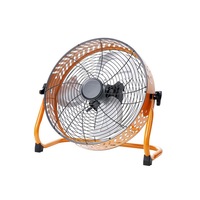 Heller 25cm Wired Floor Fan - Orange