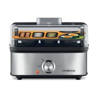 Kambrook 3 Way Egg Cooker - Black Stainless Steel