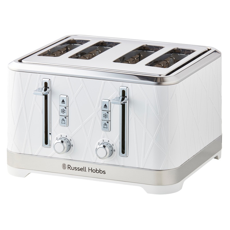 Buy Russell Hobbs Structure 4 Slice Toaster White RHT334WHI MyDeal