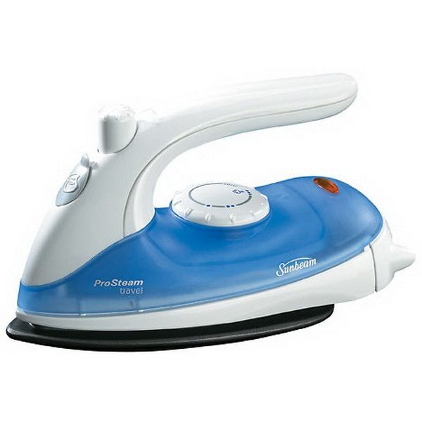 Sunbeam Pro Steam Travel Iron in White and Blue