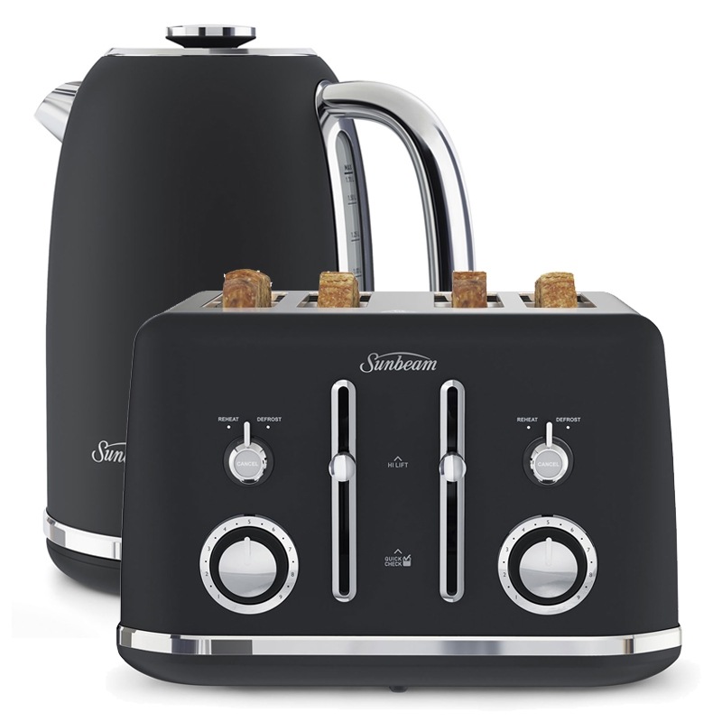 Buy Sunbeam Alinea Kettle & Toaster Pack Black Canyon MyDeal