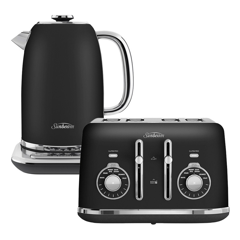 Sunbeam Alinea Select Kettle & Toaster Pack Black MyDeal