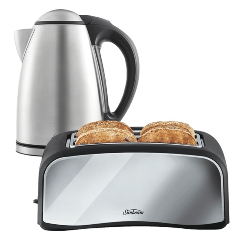 Sunbeam Aquella® Polished Stainless Steel Toaster & Kettle Pack Buy