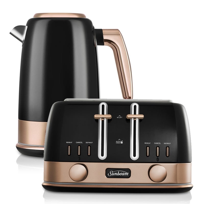 Sunbeam New York Collection Kettle + Toaster Pack - Black Bronze