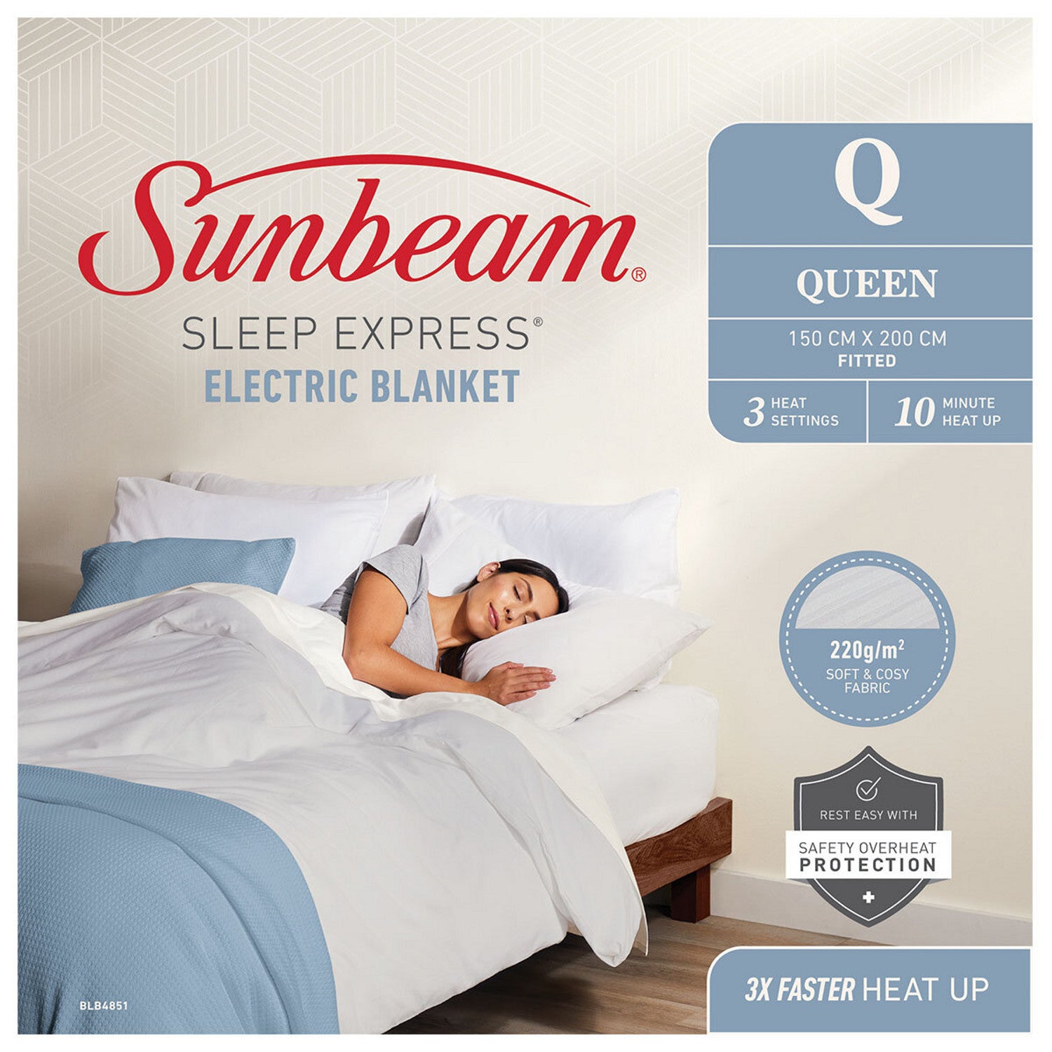 Sunbeam Sleep Express Boost Queen Bed Fitted - BLB4851