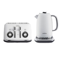 Sunbeam White TA2840W Toaster & KE2800W Kettle Bundle