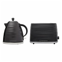 Westinghouse Kettle & Toaster Pack - Black Stripe