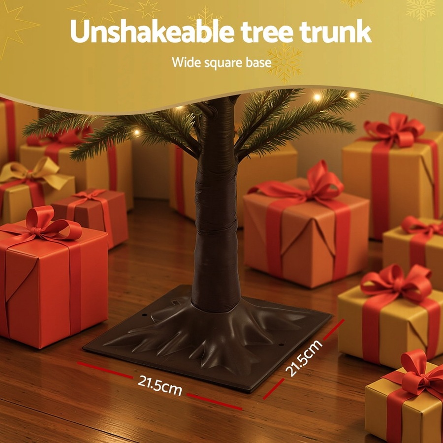 1.8M Jingle Jollys Christmas Tree Pre-lit LED Xmas Tree 8 Modes Party Decoration