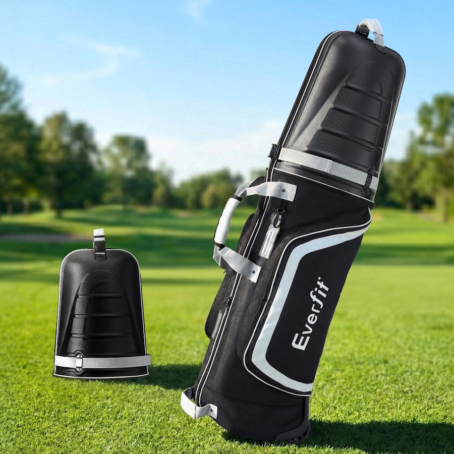 1 pc Everfit Golf Travel Bags for Airlines with Wheels Golf Clubs Hard Case Foldable