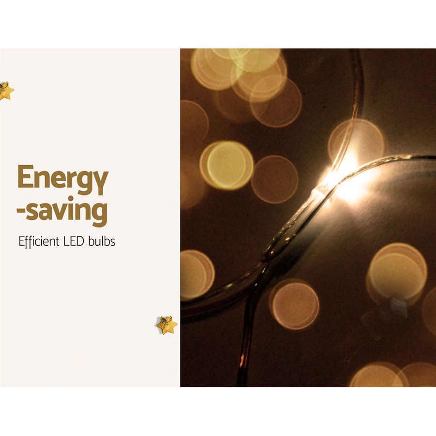 1000 LED 4mx6m Christmas Lights Net String Light Warm White Jingle Jollys