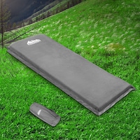 Weisshorn Self Inflating Mattress Camping Sleeping Mat Air Bed Single Grey