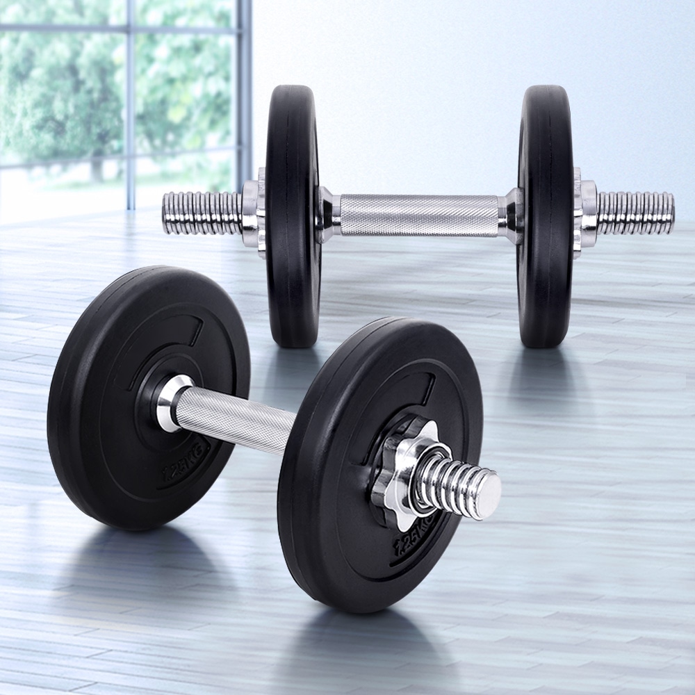 10kg Everfit Dumbbells Set Weight Plates Australia