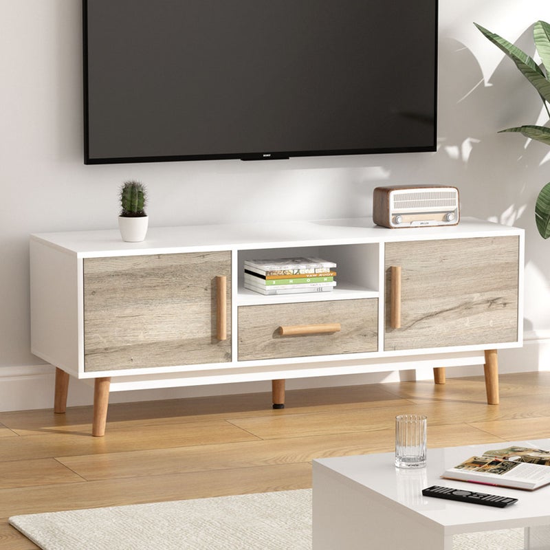 Tv Cabinet Entertainment Unit Stand Storage Drawer Wooden 120cm Buy Entertainment Units 9350062149829