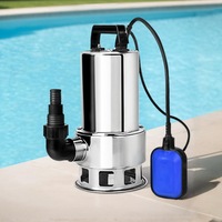 1800W Giantz Submersible Water Pump Dirty Bore Tank Well Steel Automatic Clean
