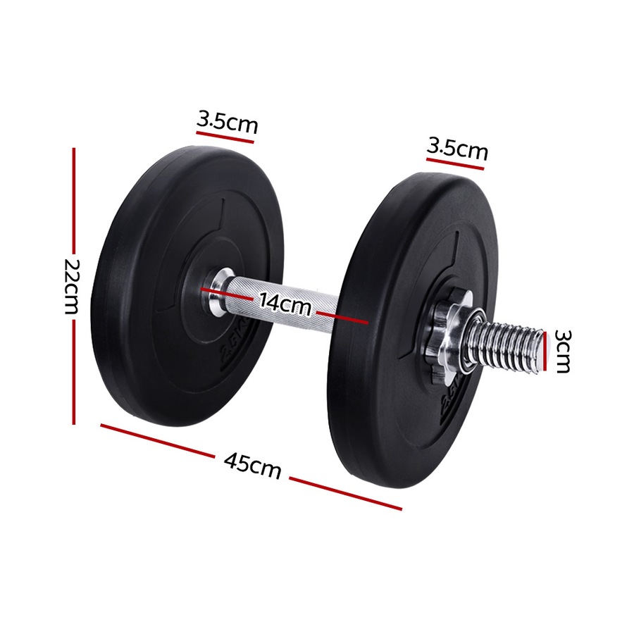 15kg Everfit Dumbbells Set Weight Plates