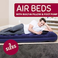 Inflatable Air Mattress with Built in Foot Pump