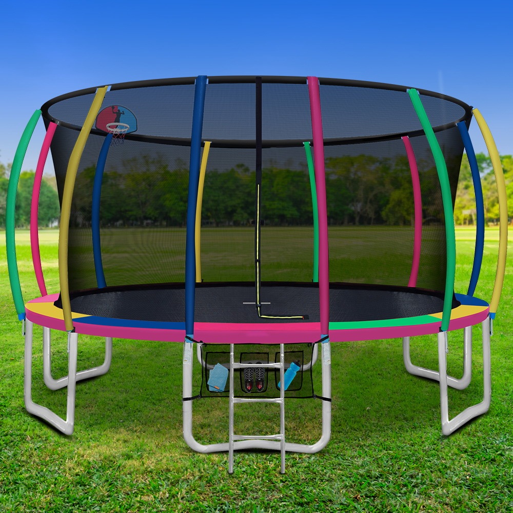 Everfit 16FT Trampoline for Kids w Ladder Enclosure Safety Net Rebounder Colors MyDeal s Boxing Day Sale 2024