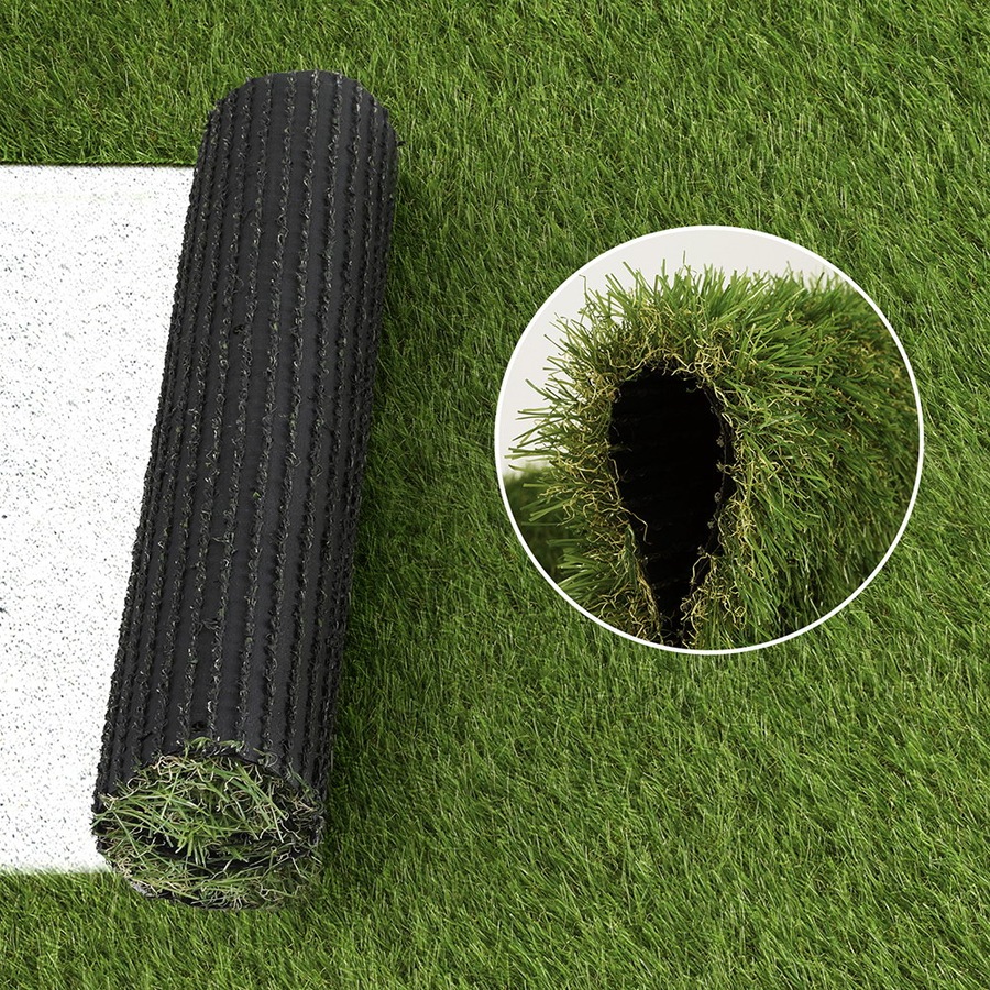 1mx10m Prime Turf Artificial Grass 35mm Synthetic Fake Lawn Turf Plastic Plant 4-coloured