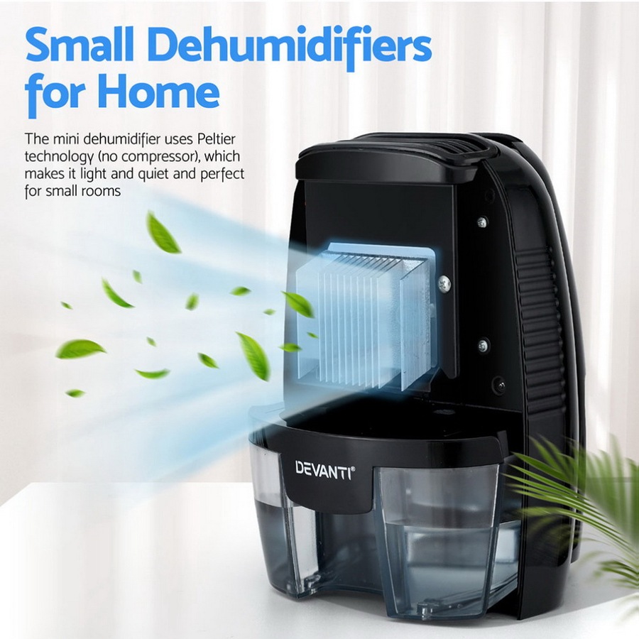 1x Devanti Dehumidifier 600ML Portable Air Dryer Purifier Home Moisture Absorber