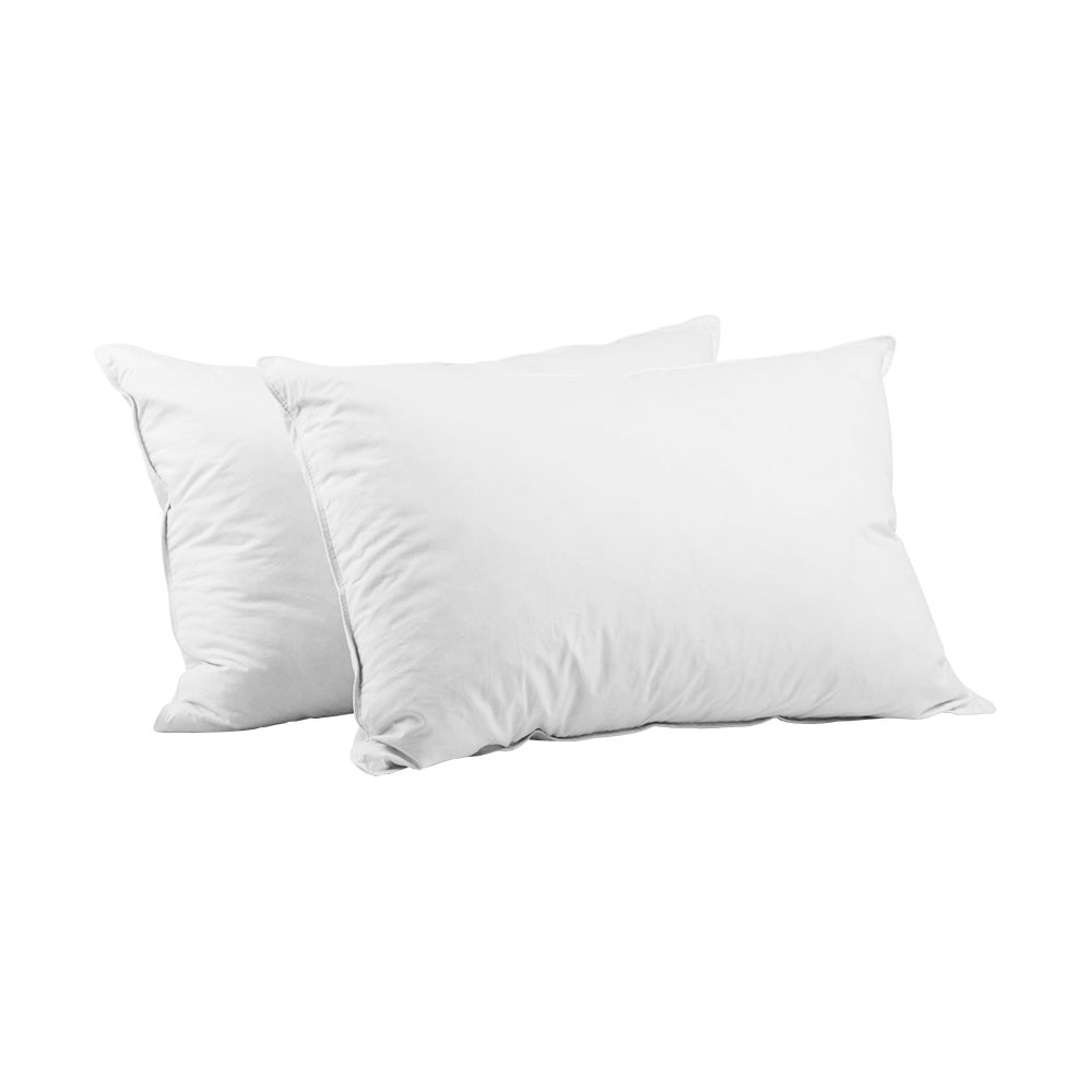 Giselle Bedding Duck Feather Down Pillow Twin Pack