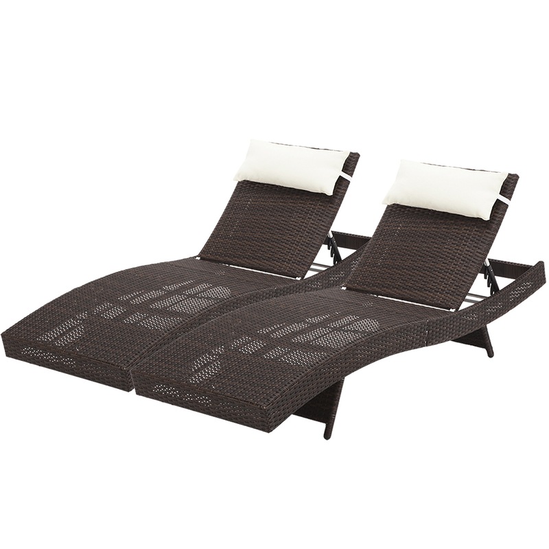 Gardeon 2pc Sun Lounge Outdoor Setting Rattan Wicker Lounger Patio Recliner Lounges 9350062108482 - Rattan Wicker Chaise Lounge Gardeon 2pc Sun Lounge Outdoor Setting Rattan Wicker Lounger Patio Recliner Lounges 9350062108482 - Rattan Wicker Chaise Lounge