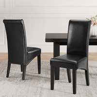 1 Set of 2 Artiss Dining Chairs Black
