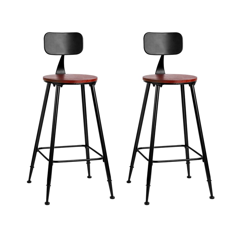 Buy Artiss 2x Bar Stools Vintage Metal Chairs MyDeal