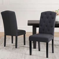 1 Set of 2 Artiss Dining Chairs Grey