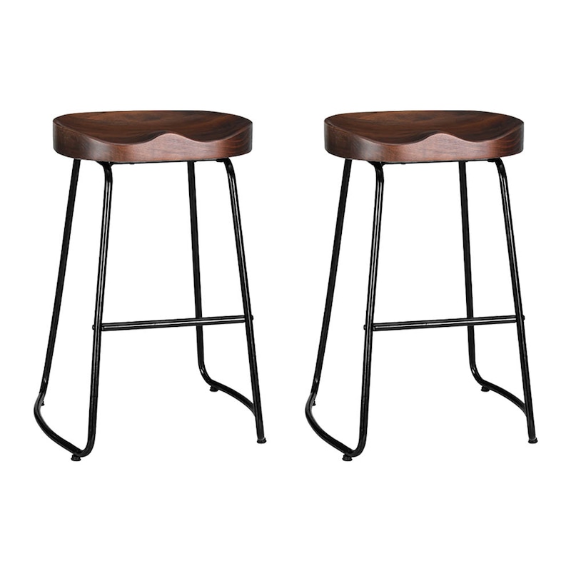 Buy Artiss 2x Bar Stools Tractor Seat 65cm Black - MyDeal