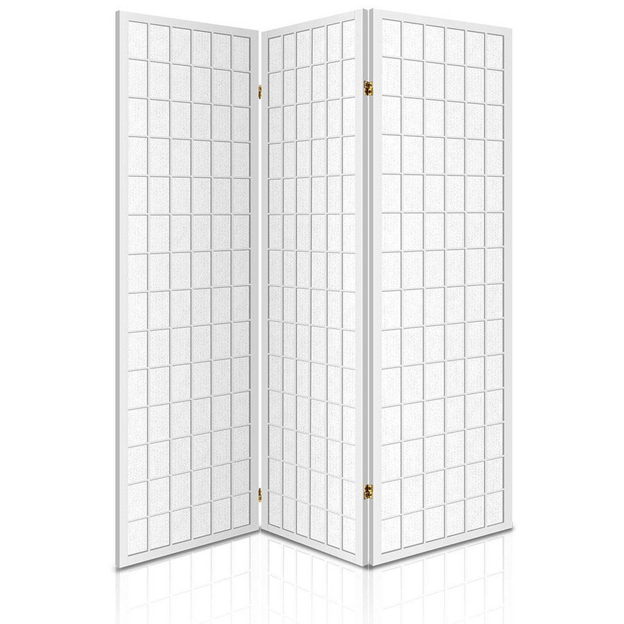 3 Panel Artiss Room Divider Screen 131x179cm White