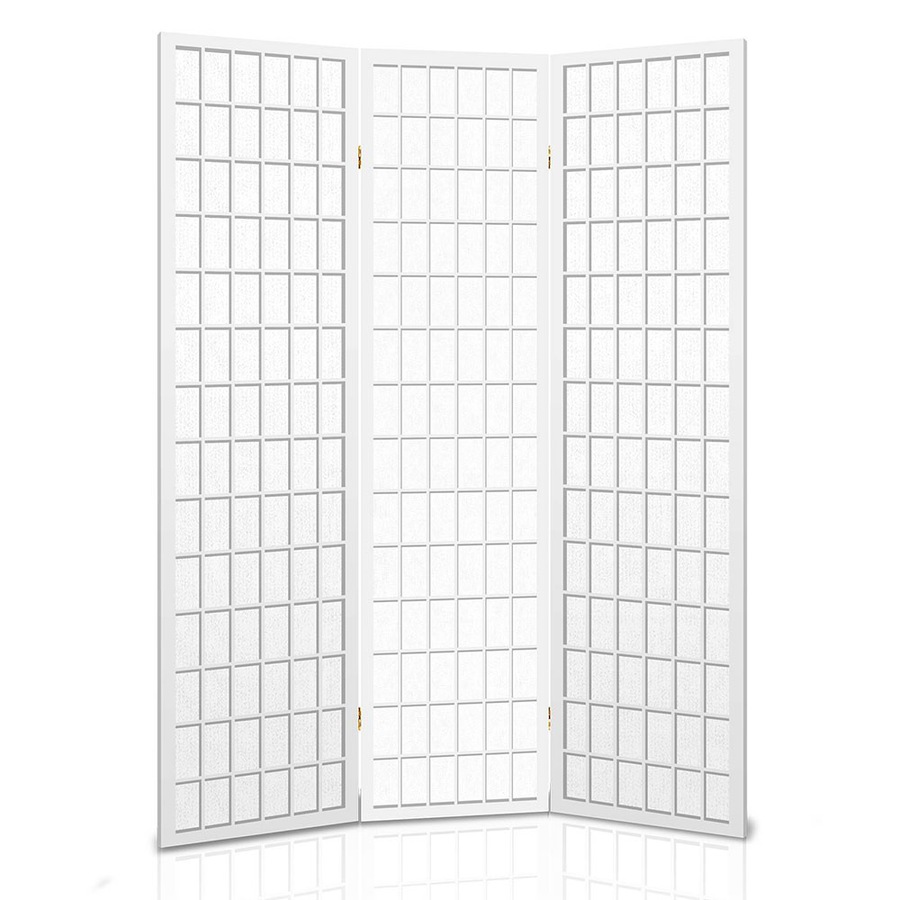 3 Panel Artiss Room Divider Screen 131x179cm White