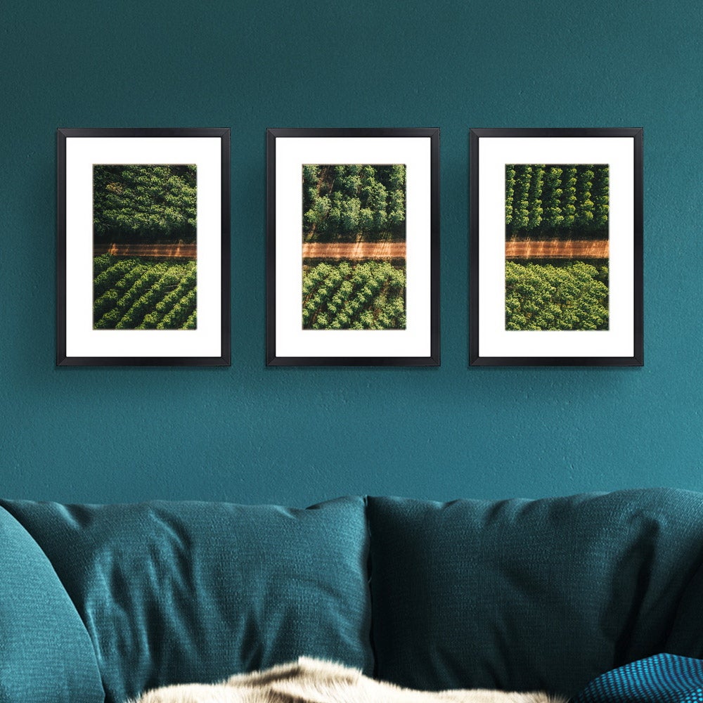 Artiss Photo Frame Set of 3Pcs A3 Wall Frames Black