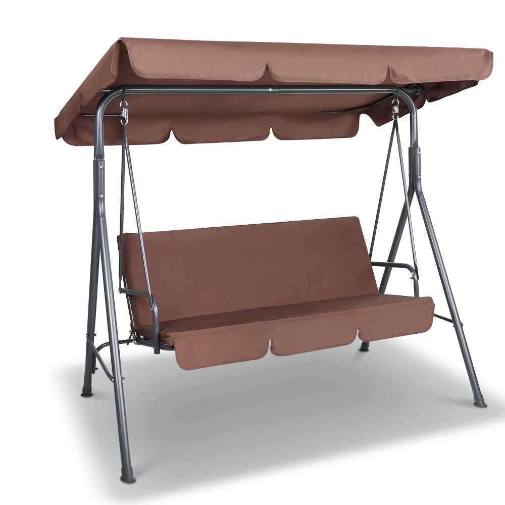 Gardeon Outdoor Swing Chair Hammock 3 Seater Garden Canopy Bench Seat