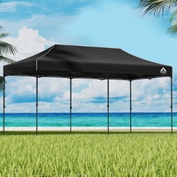 300 x 600cm Gazebo InstaHut Pop Up Black