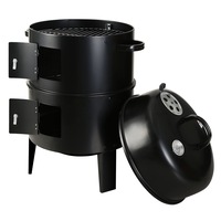 Grillz 3in1 BBQ Grill Charcoal Smoker