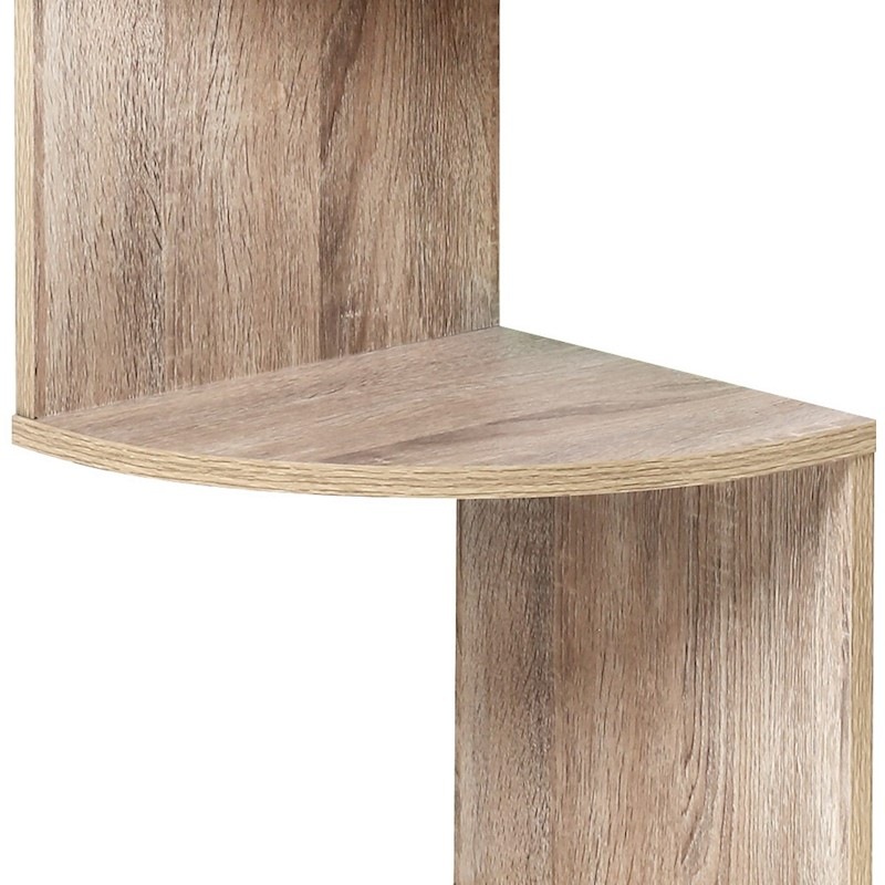 Artiss 4 Tier Large Corner Wall Mount Shelf Floating Zig Zag DVD CD